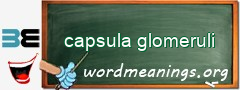 WordMeaning blackboard for capsula glomeruli